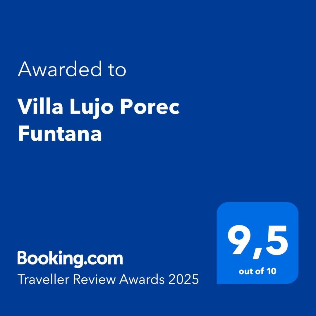 Villa Lujo Porec Funtana Exterior foto